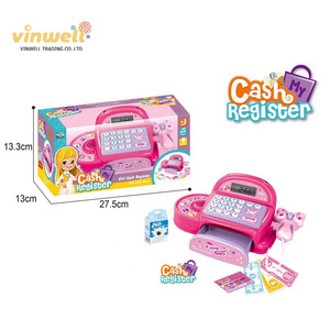 Le ragazze fanno finta di giocare fazione del gioco fingono giocattoli registratore di <span class=keywords><strong>cassa</strong></span> del supermercato con il suono - Product Image 2