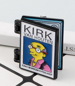 Thiết kế hài hước đôi bên bản lề Pin trâm cài tùy chỉnh Hợp kim kẽm lật ve áo Pin bản lề men Pin - Product Image 3