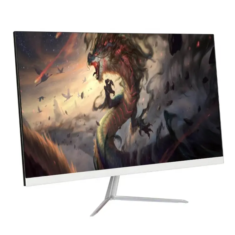 Monitor Game Komputer Layar Lengkung LED, 24 "27" 32 "35" 49 Inci 1920*1080 2K/4K 144Hz Tanpa Bingkai