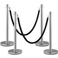 Barrière de ligne de file d'attente de contrôle de foule VIP de corde de velours
