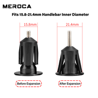 Embouts de guidon extensibles et verrouillables en alliage d'aluminium pour vélos à diamètre intérieur de 15,8 à 21,4 mm