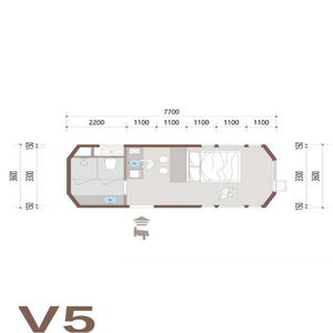 Cápsula Moderna <span class=keywords><strong>de</strong></span> Lujo, Cabaña Tipo Cápsula <span class=keywords><strong>de</strong></span> Apple, Espacio Modular para Dormir, Casa Contenedor Tipo Cápsula para Hotel, Casa Prefabricada, Oficina con Baño - Product Image 6