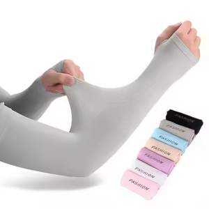 1 Paio di Manicotti Traspiranti e Anti-Sudore per Ciclismo da <span class=keywords><strong>Donna</strong></span>, Protezione UV per Corsa, Manicotti con Perline - Product Image 3