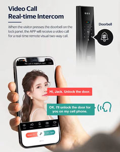 Elock es452d tuya mặt video khóa cửa 3D Face & Palm in công nhận 9 ngôn ngữ đa mở khóa phương pháp - Product Image 5