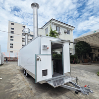 Remorque alimentaire mobile, four à pizza, remorque à crêpes à vendre