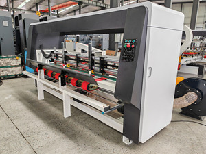 Carpeta de cartón estándar CE, máquina para hacer cajas de cartón corrugado, máquina encoladora - Product Image 2