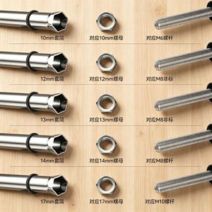 นิวเฮง ดริลบุชชิ่ง 12 มม. ปลอกปรับระดับเพดานเหล็ก ความแข็งสูง กันลื่น - Product Image 1