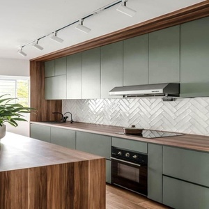 Gabinetes de cocina modernos de lujo de gama alta CBMmart con encimeras de piedra de mármol, mesa de isla, almacenamiento de madera, servicio integral - Product Image 6