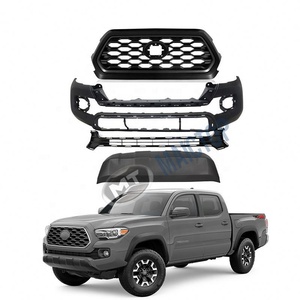 Maictop Kit de Carrocería para Accesorios de Auto, Parrilla de Parachoques Frontal Estilo 4x4 para Pickup <span class=keywords><strong>Toyota</strong></span> Tacoma <span class=keywords><strong>2020</strong></span> 2021 USA, Estándar para <span class=keywords><strong>HILUX</strong></span> - Product Image 1