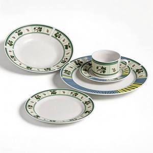 Services de table en porcelaine fine Harvit, design moderne, bordure de différentes formes, <span class=keywords><strong>vaisselle</strong></span> en céramique décorée pour - Product Image 5
