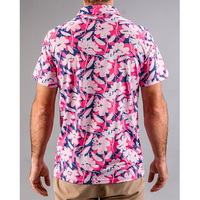 Polo en polyester imprimé de haute qualité avec logo personnalisé, manches courtes pour hommes, t-shirts de golf, chemises polos pour hommes en coton