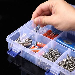 Clear Plastic Compartment Custom Printed <b>Large</b> Transparent Organizer <b>Box</b> With Logo - Product Image 6