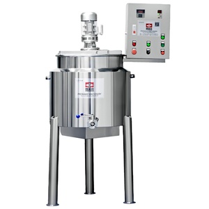 50L100L200L二重ジャケット電気加熱混合タンク工場価格ステンレス鋼小型実験室液体ミキサー - Product Image 1