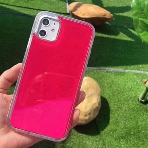 Neon cát lỏng trường hợp tùy chỉnh thiết kế Điện thoại di động Trường hợp đối với iPhone 11 12 13 14 15 16 Pro Max cát lún long lanh lỏng trường hợp điện thoại - Product Image 2