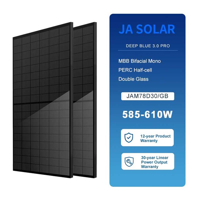 Tier 1 550w Mono Solar Panel Ja 545w 530w 535w 540w 555w for Photovoltaic Solar Energy System Best Price
