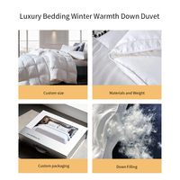 Couette en duvet de luxe personnalisée de haute qualité pour hôtel et maison, chaleur hivernale, saine et confortable