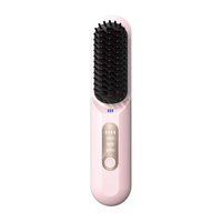 Brosse à cheveux multifonctionnelle MESKY, petite, sans fil, rechargeable par USB, avec batterie