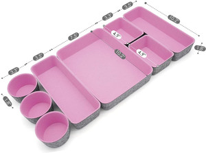 Trang Chủ Văn Phòng Bàn Ngăn Kéo Ngăn Lưu Trữ <span class=keywords><strong>Bin</strong></span> Cảm Thấy Ngăn Kéo Sắp Xếp Khay Cho Trang Sức Trang Điểm Văn Phòng Phẩm - Product Image 4