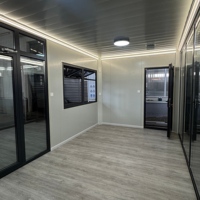 Maison conteneur modulaire démontable 10ft 20ft 40ft, préfabriquée et portable pour jardin, chambre, séjour, avec conception ventilée