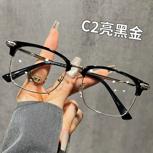 Lunettes optiques demi-cerclées 31267, protection anti-lumière bleue, unisexe, verres PC, largeur de monture moyenne, origine Taizhou - Product Image 5