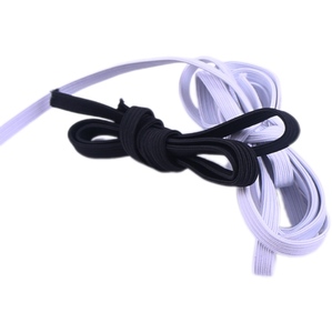 12Mm Ban Nhạc Đàn Hồi May Màu Đen Trắng Dệt Kim Dệt Phẳng Bện Cho May Mặc 3Mm 1/4 Inch Tùy Chỉnh Dệt Kim Bện Ban Nhạc Đàn Hồi - Product Image 3