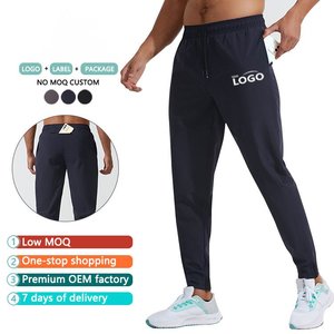 Custom logo Men <strong>Jogger</strong> Nylon Spandex Pants Man Long GYM Tracksuit Sweatpants Mens Sports Running Pants Knitted Jogging Trousers - Product Image 1