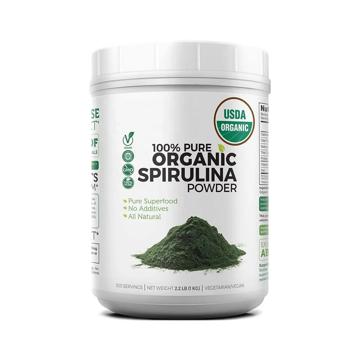 Organic Chlorophyll Vegan Protein Vitamins Green Superfood Spirulina And Chlorella Powder/Capsules/Tablets