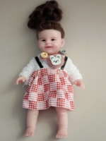6 Zoll lebensechte, niedliche, weiche Silikon-Reborn-Babypuppen, Ganzkörper-Mode-Set, realistische Neugeborenen-Puppen für Mädchen und Jungen