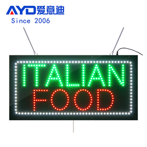 30*60CM Super luminoso Led cibo italiano segno, Led pubblicità interna ristorante europeo Open Display - Product Image 1