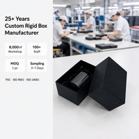 Boîte cadeau rigide personnalisée avec impression pour articles cadeaux haut de gamme, boîte à deux pièces avec couvercle et base, avec feuille métallique, vente en gros directe d'usine