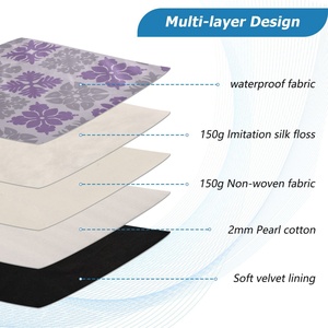 Custom Purple Hawaiian Palaka Quilt Print <b>Computer</b> Messenger Laptop Briefcase <b>Accessories</b> Grid Protective Case Laptop Sleeve - Product Image 3