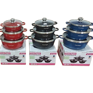 Fabriek Directe Levering <span class=keywords><strong>Dessini</strong></span> 6-delige Duurzame Medische Stenen Potset Aluminium Anti-<span class=keywords><strong>Stick</strong></span> Pot Cadeau <span class=keywords><strong>Set</strong></span> - Product Image 4