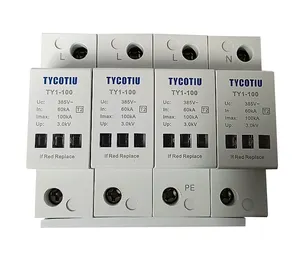 TY1-100 4P 100kA 3 Phase Surge Protection Device SPD Lightning Arrestor 3 phase surge protection device