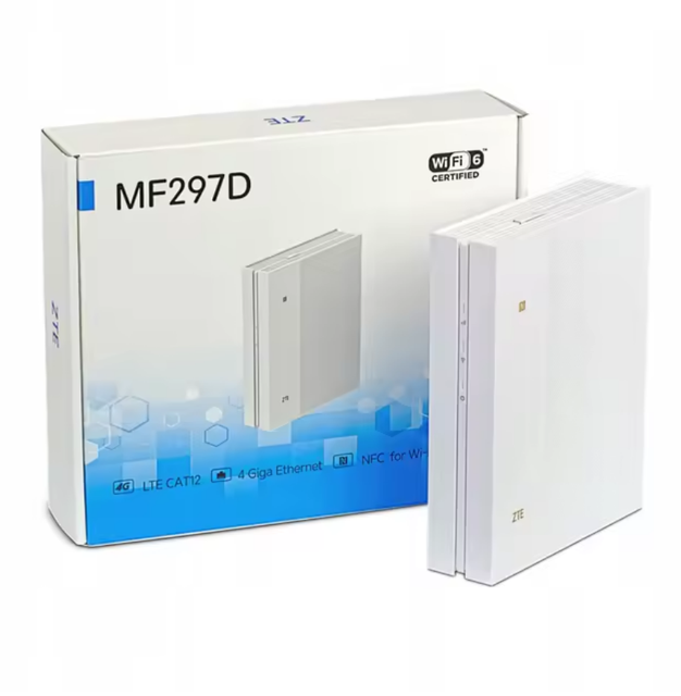 Unlocked ZTE MF297D WIFI6 4G Router LTE Cat12/13 4G FDD TDD 600Mbps 4G BAND 1/3/5/7/8/20/28/38