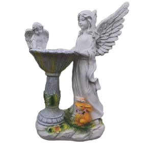 Esculturas de Resina para Jardín, Estatuas Solares Impermeables con Forma de Animal, Figuras de Ángeles para Exteriores, Luces que Cambian de Color, Pintadas a Mano, Duraderas - Product Image 1