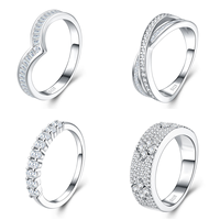 Collection de bagues en argent sterling S925 pour femmes, design unique en forme de V torsadé, pavé floral ovale, bijoux fins