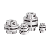 Accouplement flexible à diaphragme à palier en alliage d'aluminium LK3, simple ou double disque, pour moteur pas à pas et servo