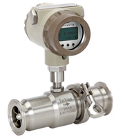 Débitmètre à turbine liquide LWGY Compteur Débitmètre huile-eau en acier inoxydable avec écran LCD Connexion filetée Prise en charge OEM