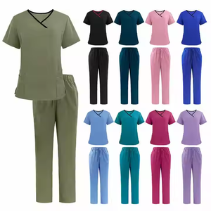 Custom New Nurs Scrub all'ingrosso divise mediche uniformi ospedaliere cura Scrub 2 pezzi Medical Scrub uniformi - Product Image 2