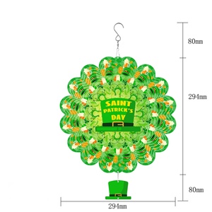 EnchGarden OEM Metal 3D Wind Spinners <b>Hat</b> Hanging for Yard & Garden Bird Protection - Product Image 3