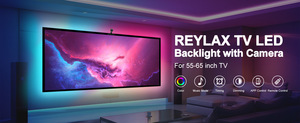 إضاءة خلفية للتلفاز من دييفيف، شريط إضاءة <span class=keywords><strong>LED</strong></span> بطول 5 متر مع مستشعر AR متزامن، مناسب لأجهزة التلفاز بحجم 55-60 بوصة، متعدد الألوان وقابل للتعديل، مع جهاز تحكم عن بعد ذكي - Product Image 4