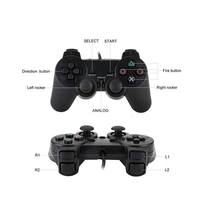 Manette filaire USB pour console PS2, manette de jeu pour PS2