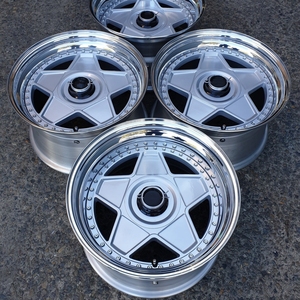 Bku 3 pièces 5x108 pour Ferrari F40 F50 <span class=keywords><strong>288</strong></span> <span class=keywords><strong>GTO</strong></span> Enzo LaFerrari F8 Tributo roue forgée 16 17 18 pouces jante en alliage à plat profond classique - Product Image 4