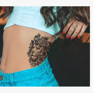 Flower arm graphic customize arm semi permanent tattoo sticker for women dark style lasting 15 days temporary tattoo