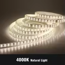 แถบไฟ LED แรงดันสูงแบบไม่ต้องใช้ไดรเวอร์ 220V แถบไฟ LED ความสว่างสูง กันน้ำ ยืดหยุ่นได้ สำหรับงานติดตั้งบนเพดานบ้าน ภายในและภายนอกอาคาร - Product Image 2