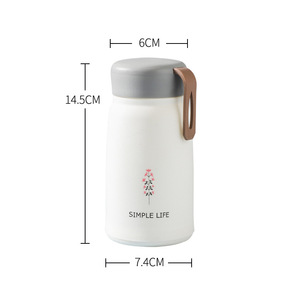 กระติกน้ำเก็บอุณหภูมิ Simple Life สีชมพู 500 มล. พร้อมฝาปิด สำหรับนักเรียนและเด็ก - Product Image 2