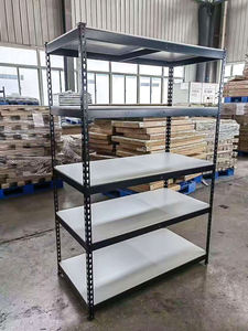 전자 상업용 5 스틸 저장 선반 선반 헤비 듀티 200kg 적재 용량 창고 선반 볼트없는 리벳 랙 쉬운 - Product Image 4