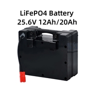 Batterie au lithium 24V Fauteuil roulant électrique Mobilité Batterie amovible 25.6v 20Ah 25Ah 30Ah Batterie Lifepo4