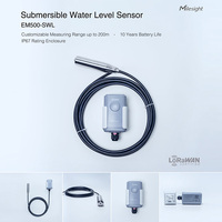 Capteur de niveau submersible EM500-SWL LoRaWAN Classe A NFC, batterie 10 ans, IP68, 0-3 m, pour réservoir, rivière, huile, déchets