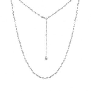 Collar de Cadena Fina de Plata de Ley 925 con Diseño Clásico y Elegante para Mujer, Ideal para Uso Diario - Product Image 1